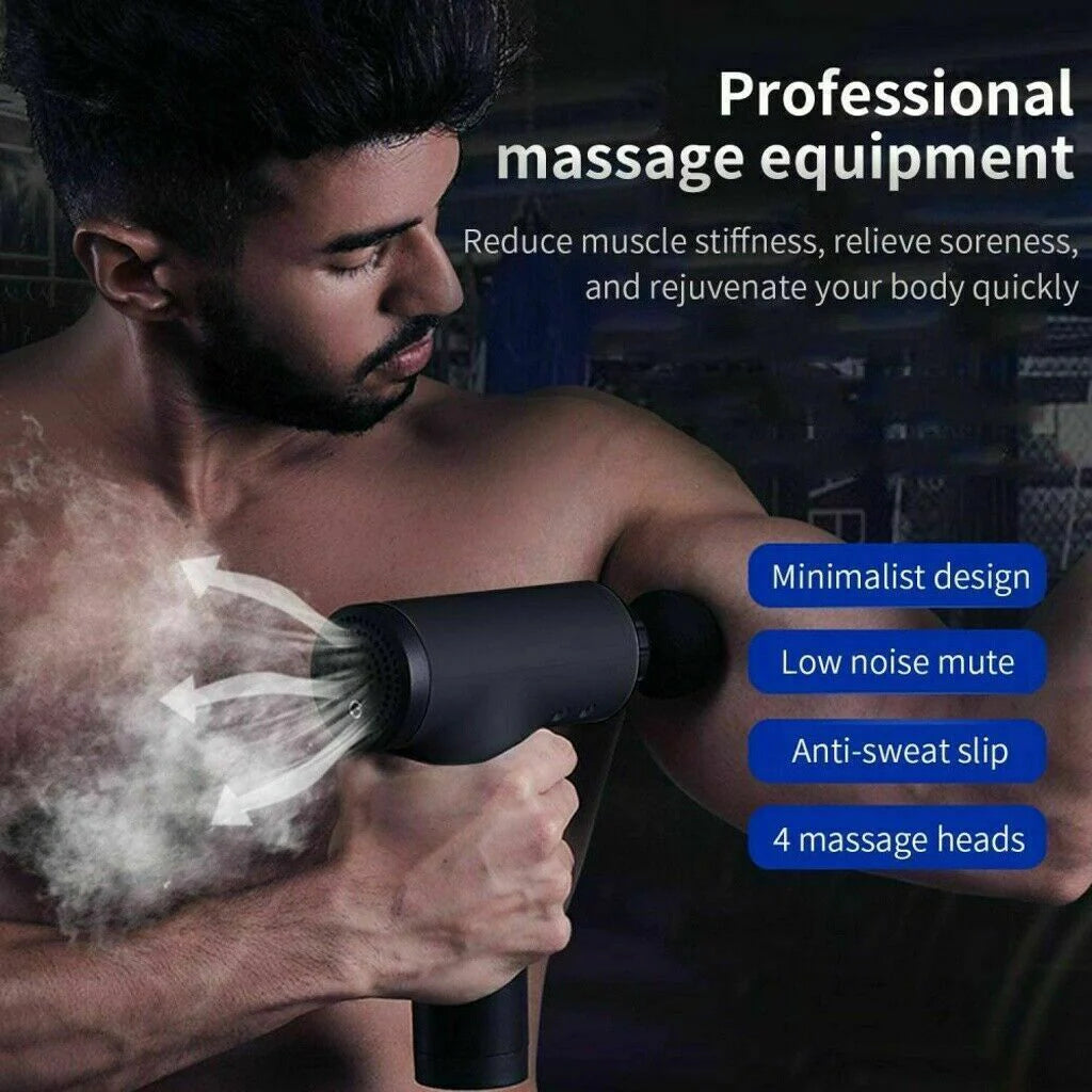 Massage Gun Percussion Massager Deep Tissue Muscle Vibrating Relaxing trendytreasureend Massage Gun Percussion Massager Deep Tissue Muscle Vibrating Relaxing trendytreasureend