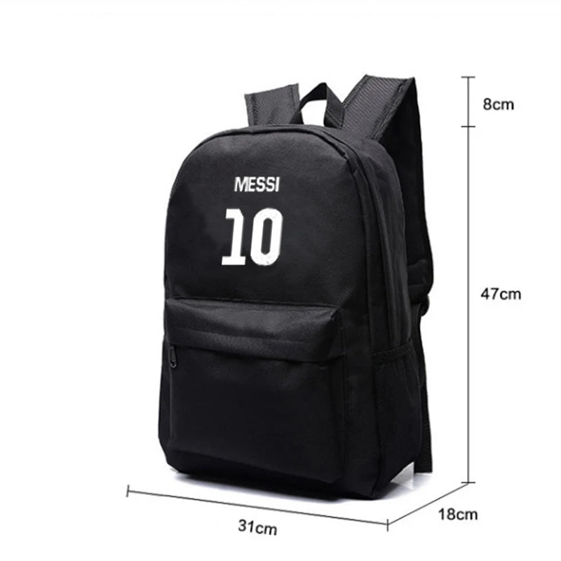 Messi 10# Logo Teenagers School Backpacks for boys Night-luminous Barcelona travel bags School Bag Shoulder Bags Gift For Kids