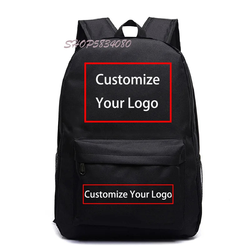 DIY Backpack Dropshipping customer Backpack Custom Logo School Bags for Boys Girls Teenage Bagpack Travel Bag Mochila Para Mujer